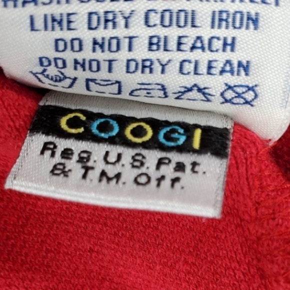 Coogi Polo Shirt Men XL SS Pullover Embellished Crest Logo Bling 100% Cotton Red - Picture 15 of 16